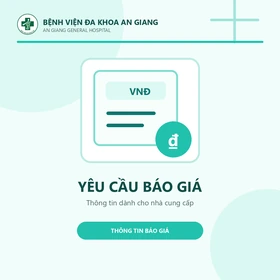 Yêu cầu báo giá - Bệnh viện Đa khoa An Giang